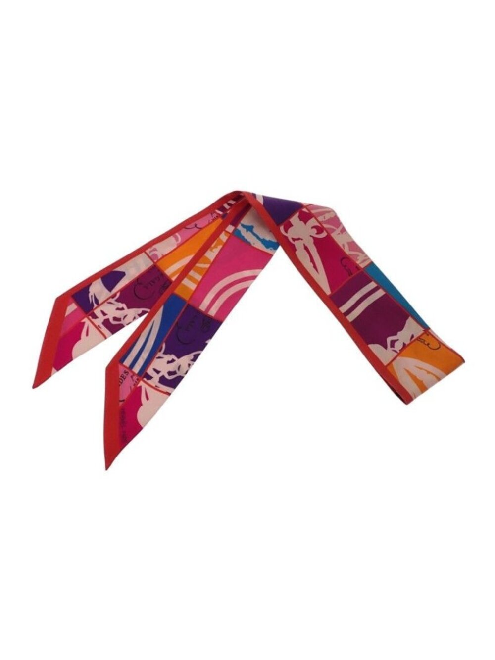 Hermes Brides de Gala En Desordre Order 13 Scarf Silk Red Rouge - Picture 1 of 12